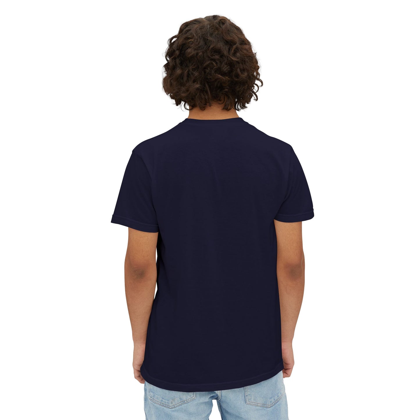 Proudly Clouded American Clouds pocket tee with a dreamy cloud back print