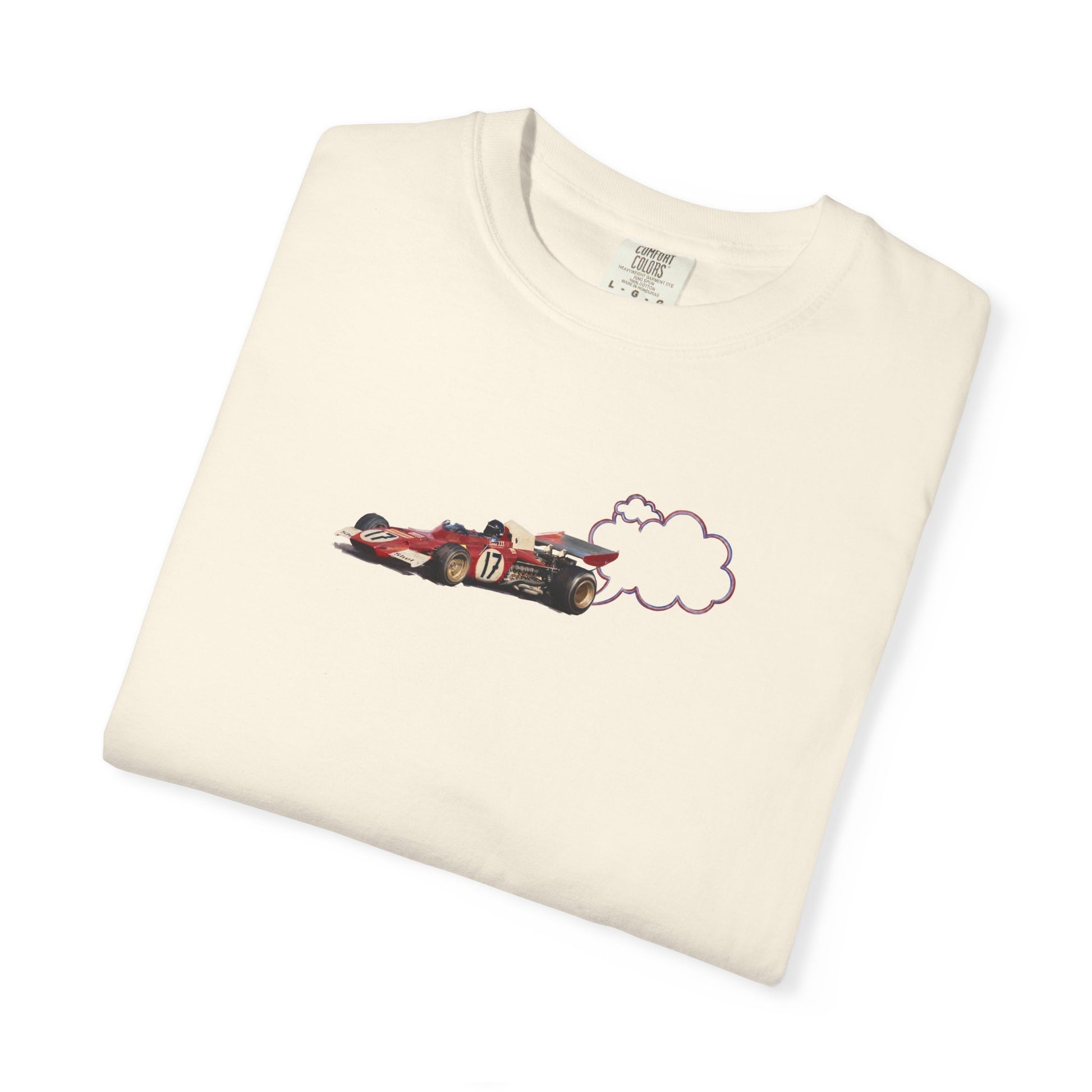 Proudly Clouded vintage racecar puff-print tee