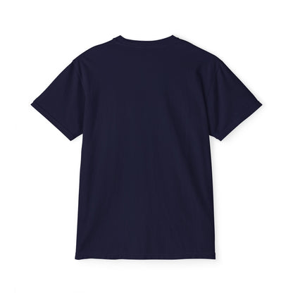 American Flag Pocket Tee — Cloud Dreams Graphic T‑Shirt (Surfer on Cloud Back Print)