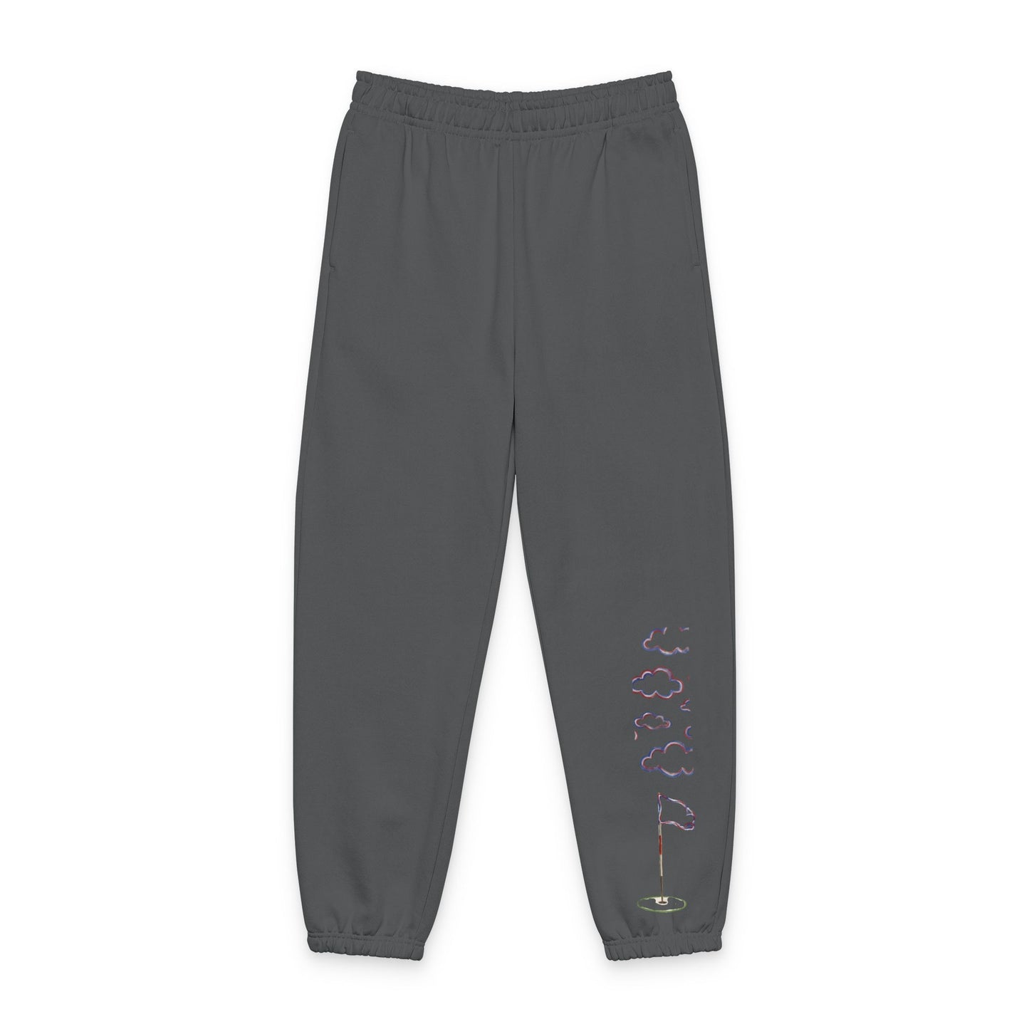 Proudly Clouded Flag & Hole sweatpants with embroidered golf detail