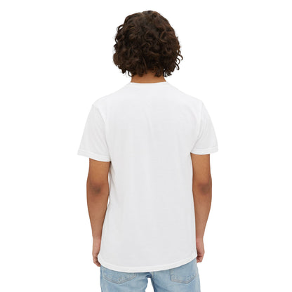 American Flag Pocket Tee — Cloud Dreams Graphic T‑Shirt (Surfer on Cloud Back Print)