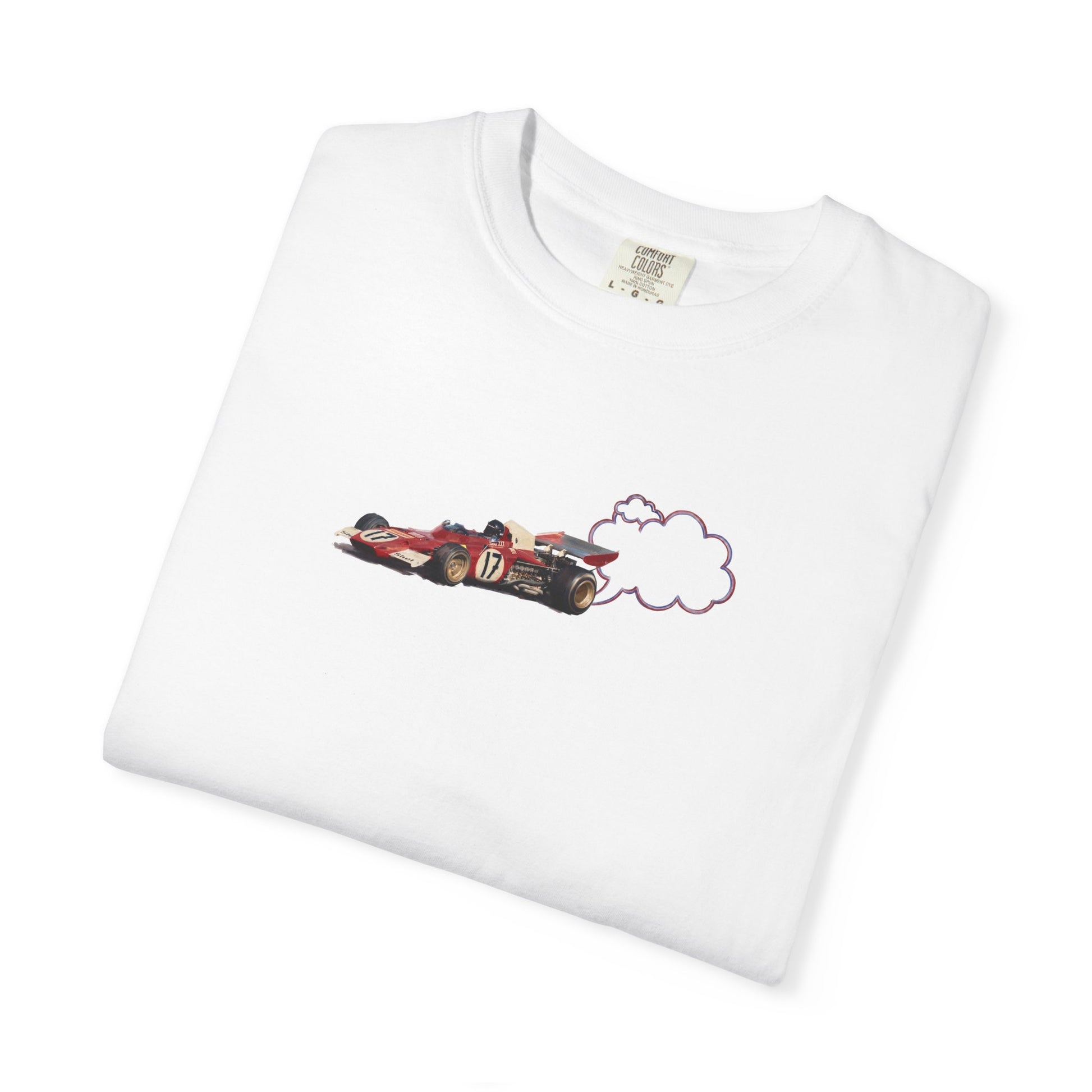 Proudly Clouded vintage racecar puff-print tee