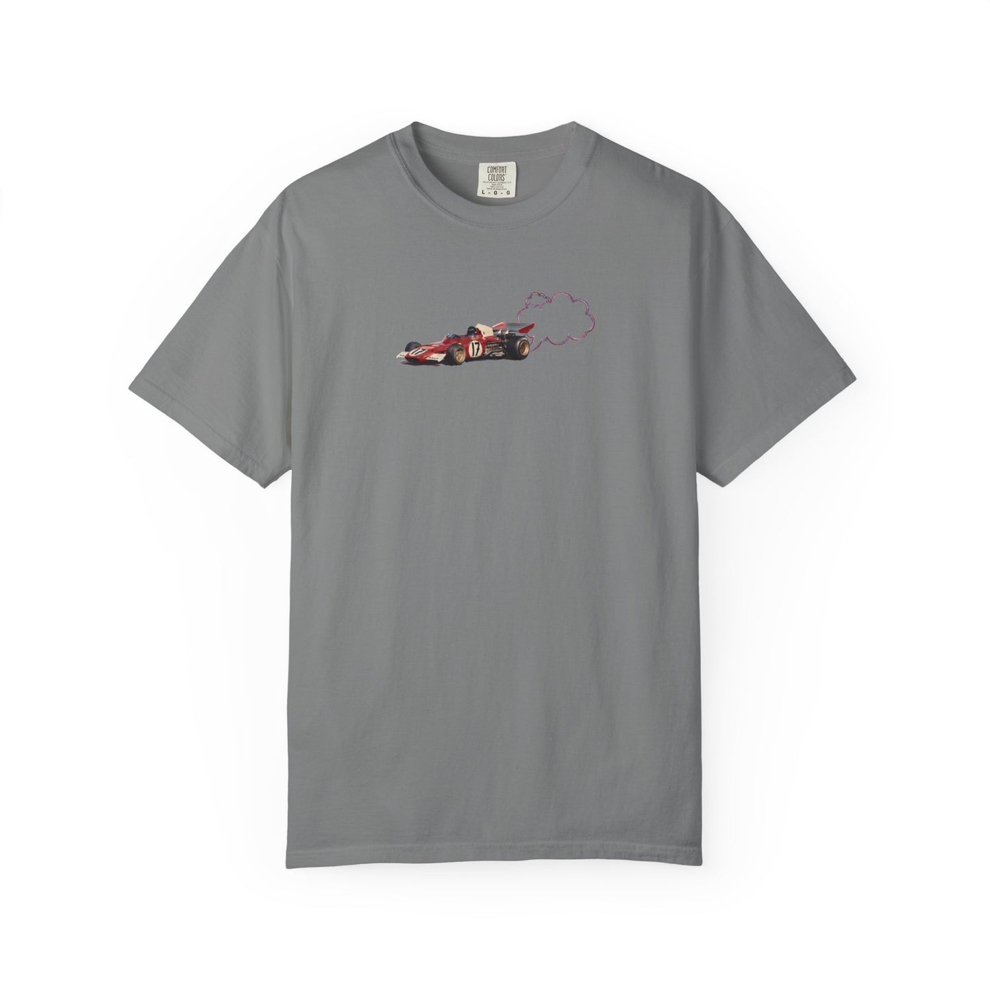 Proudly Clouded vintage racecar puff-print tee
