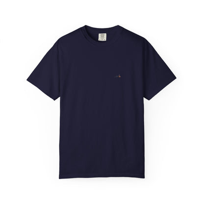 American Flag Hole Tee — Flag Chest Print & Flag-Hole Back