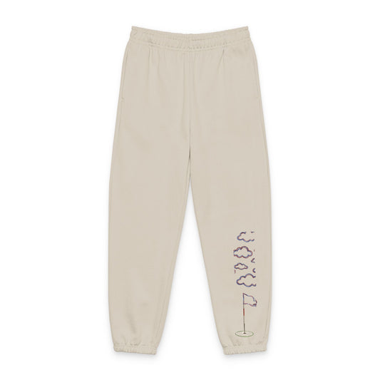 Proudly Clouded Flag & Hole sweatpants with embroidered golf detail