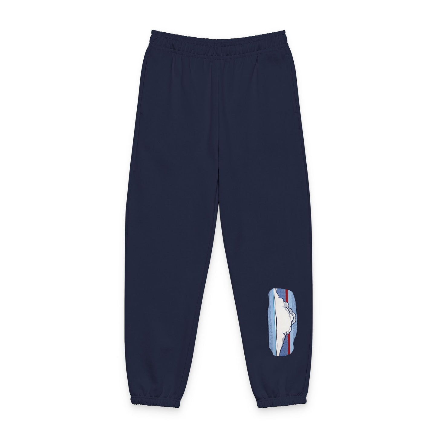 Cloud Surf Graphic Sweatpants — Cozy Retro Skate Vibe
