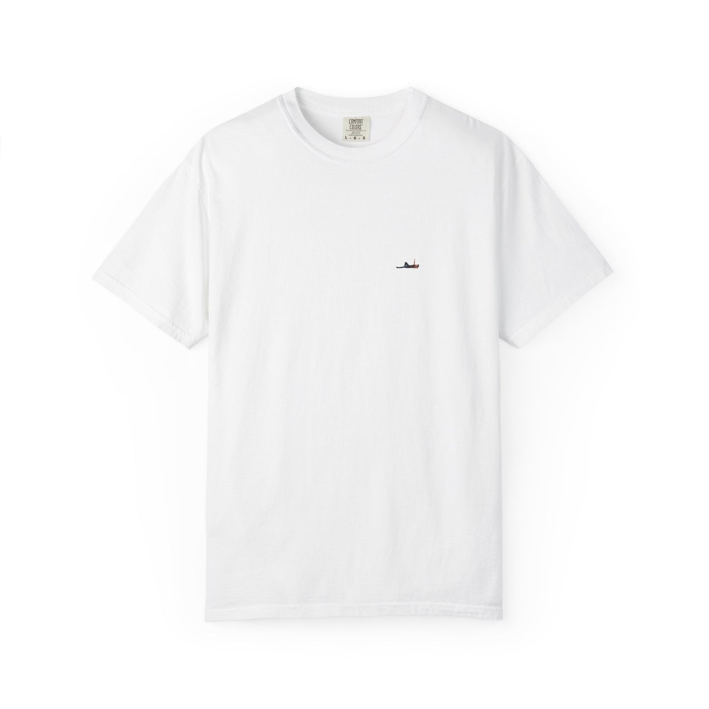 American Flag Hole Tee — Flag Chest Print & Flag-Hole Back