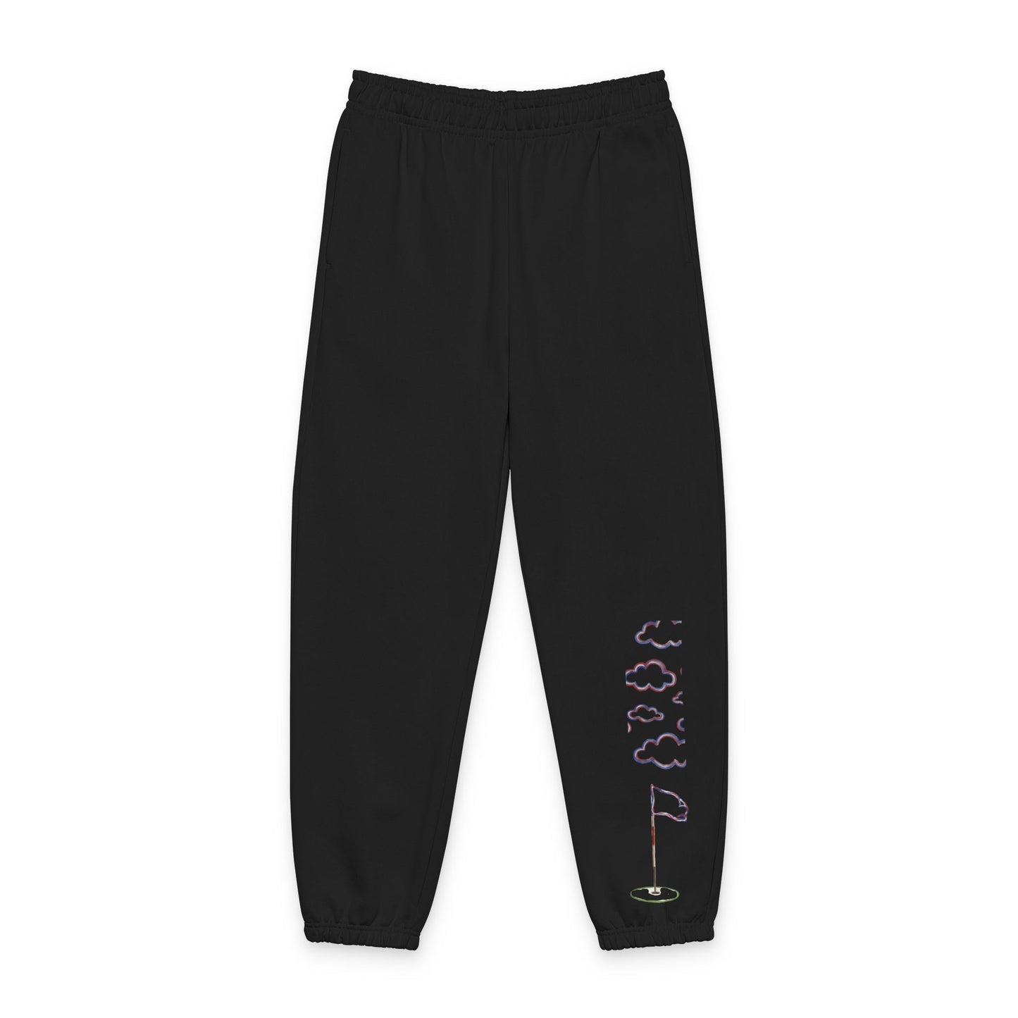 Proudly Clouded Flag & Hole sweatpants with embroidered golf detail