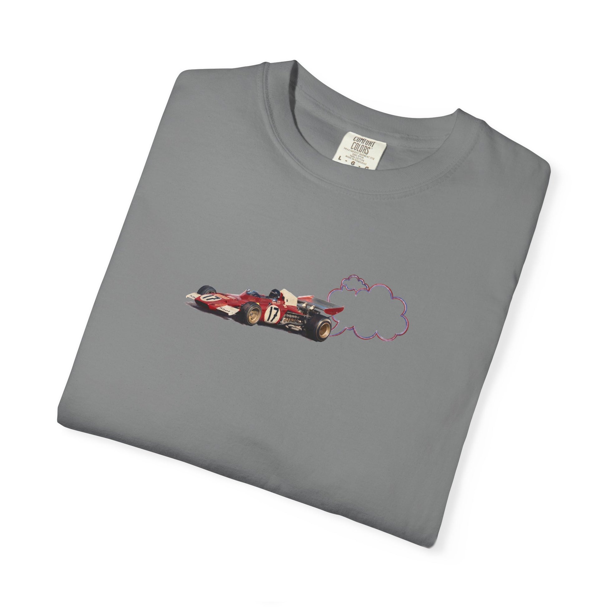 Proudly Clouded vintage racecar puff-print tee